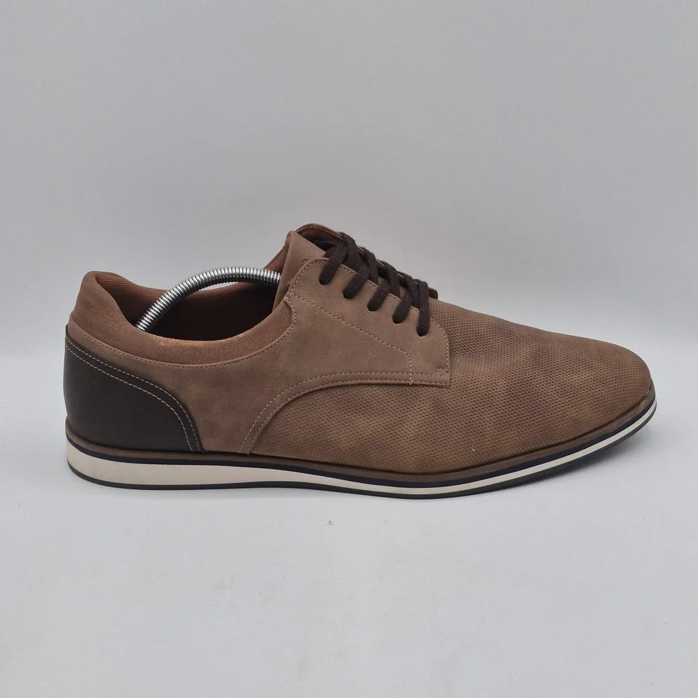 Aldo Shoes Mens Size 13 Brown Tan Derby Casual Lace Up Dress Oxford Two‎ Tone